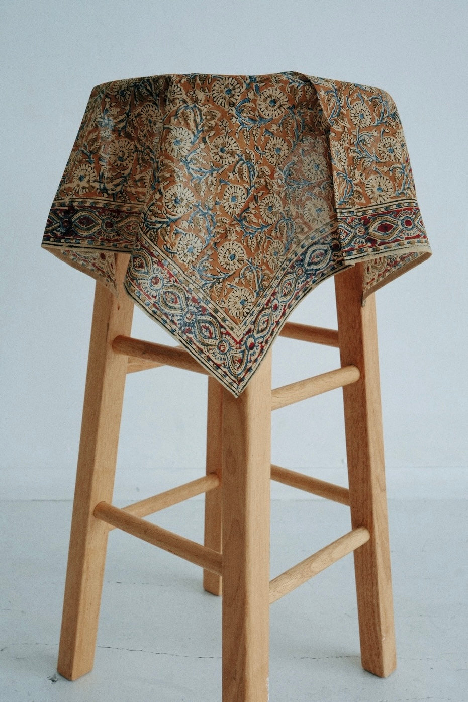 Ivory Eyelet - Kalamkari Cotton Bandana