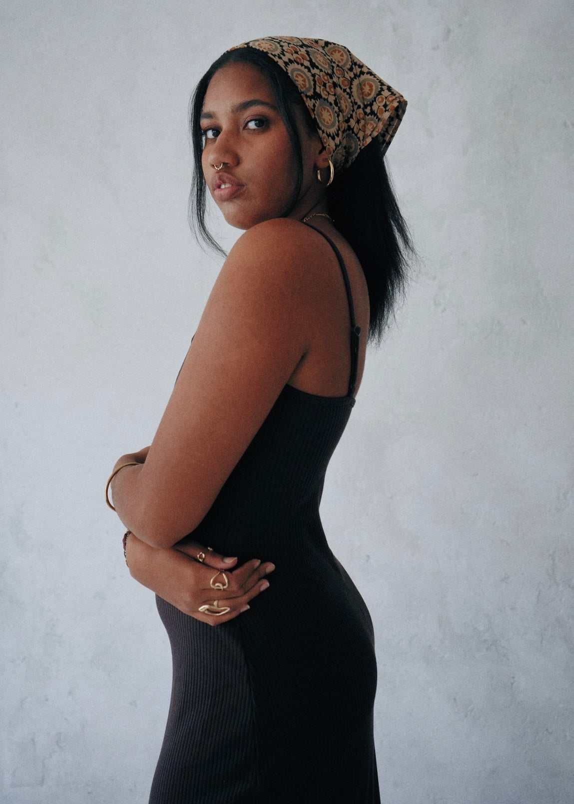 Crop Circle  - Kalamkari Cotton Bandana