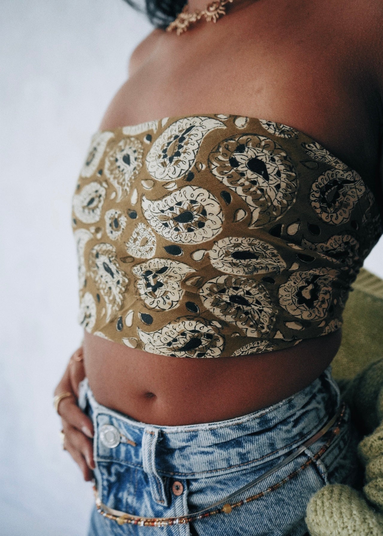 Emerald Wine - Kalamkari Cotton Bandana