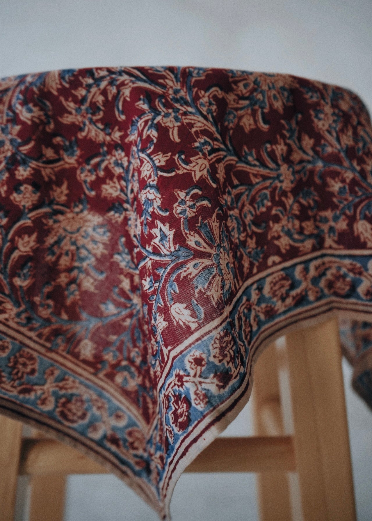 Red Weed - Kalamkari Cotton Bandana