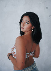 Chestnut Blossoms - Hand Block Printed Cotton Bandana