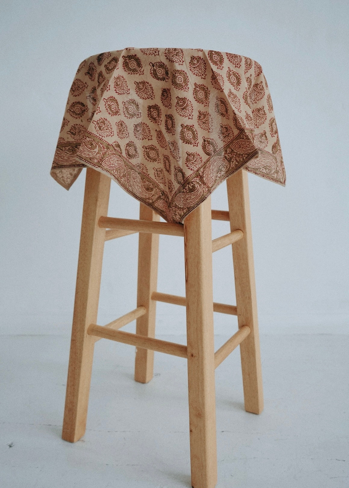 Terracotta Medallion - Kalamkari Cotton Bandana