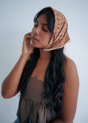 Autumn Rose - Kalamkari Cotton Bandana