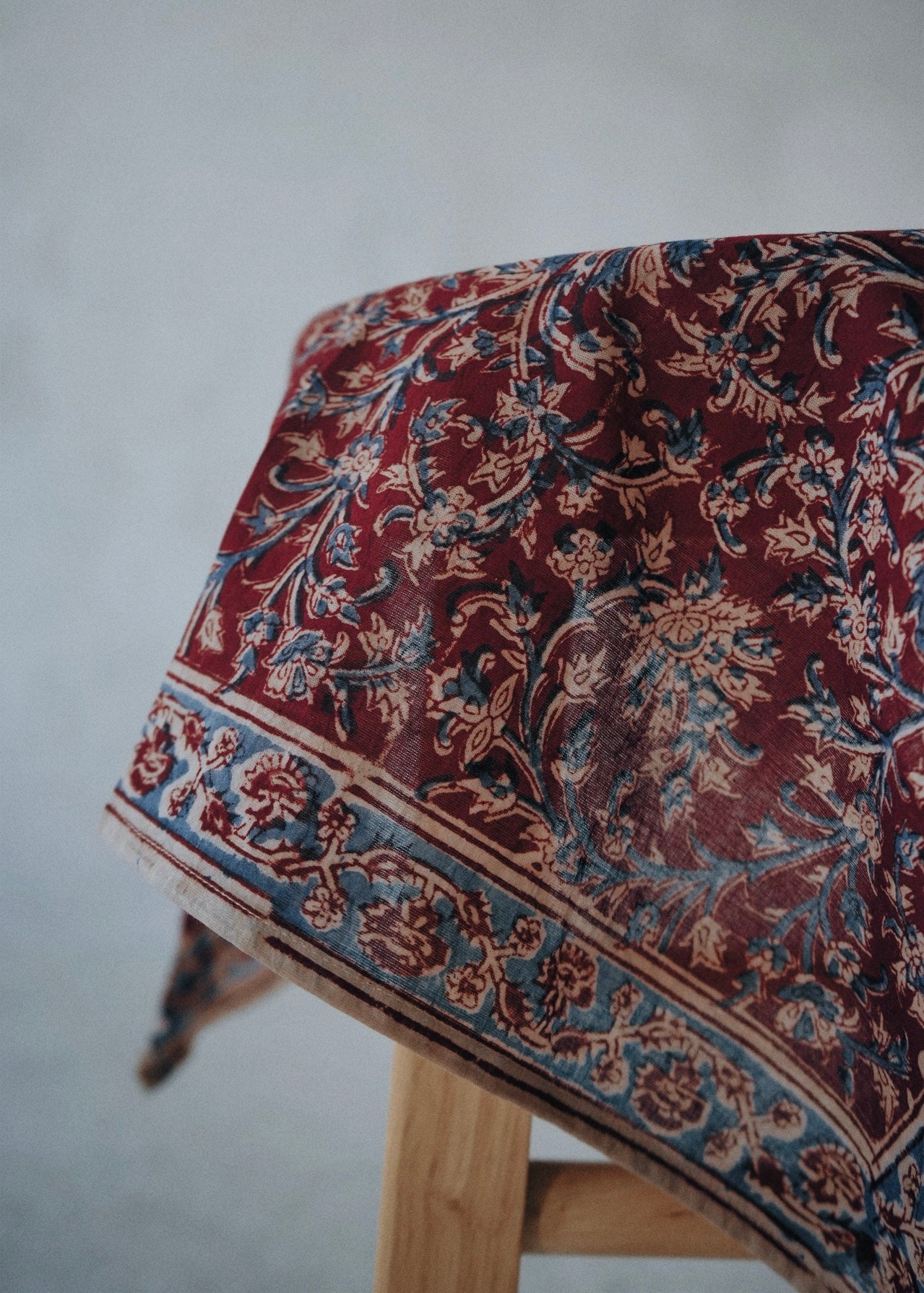 Red Weed - Kalamkari Cotton Bandana