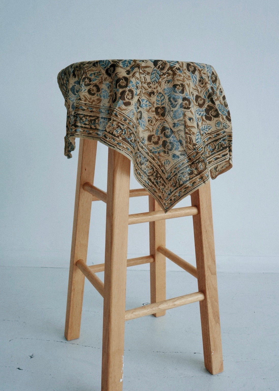 Nature's Nightfall - Kalamkari Cotton Bandana