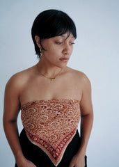 Pomegranate Stain - Kalamkari Cotton Bandana