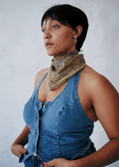 Jaggery Rivers - Kalamkari Cotton Bandana