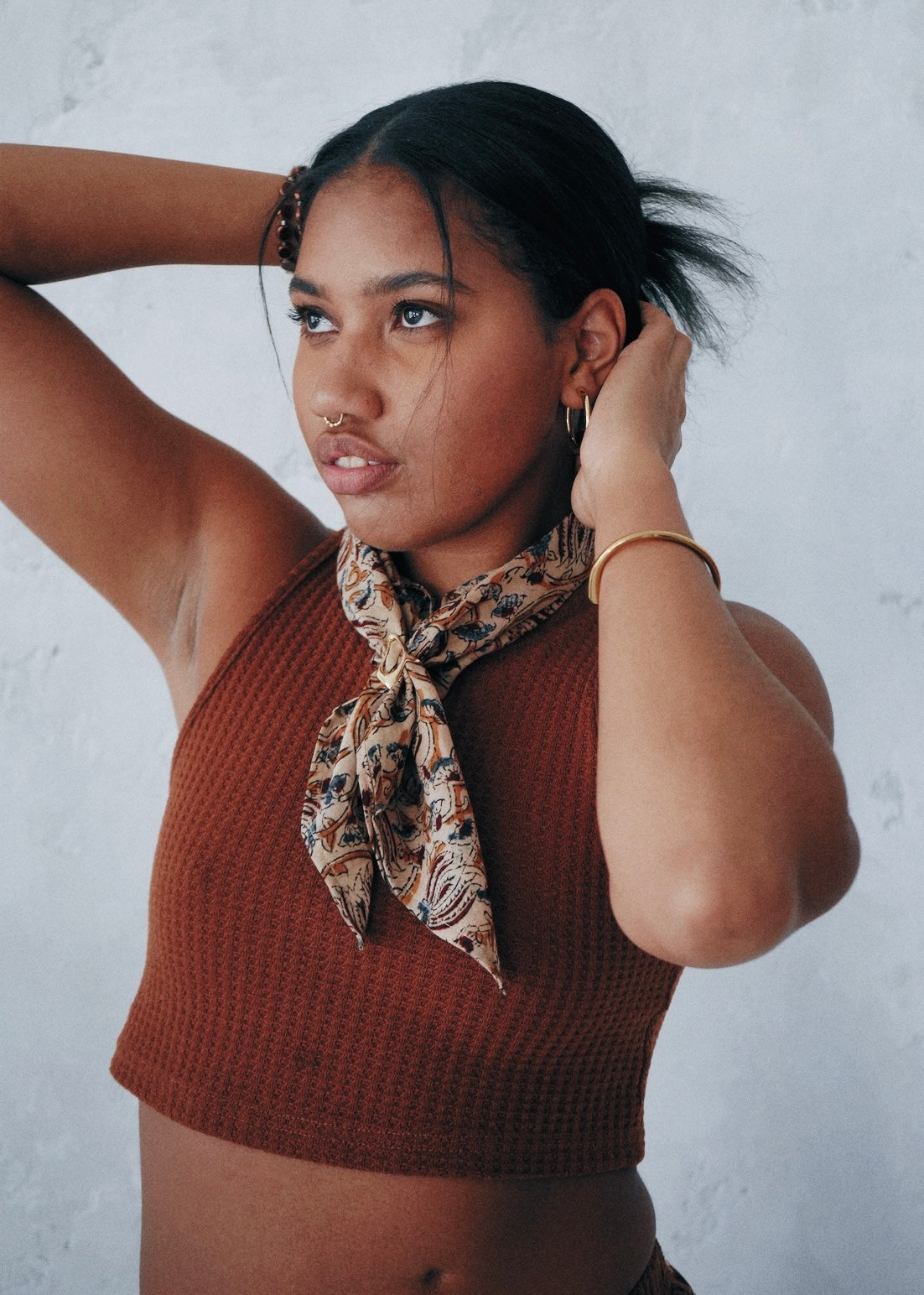 Autum Harvest  - Kalamkari Cotton Bandana