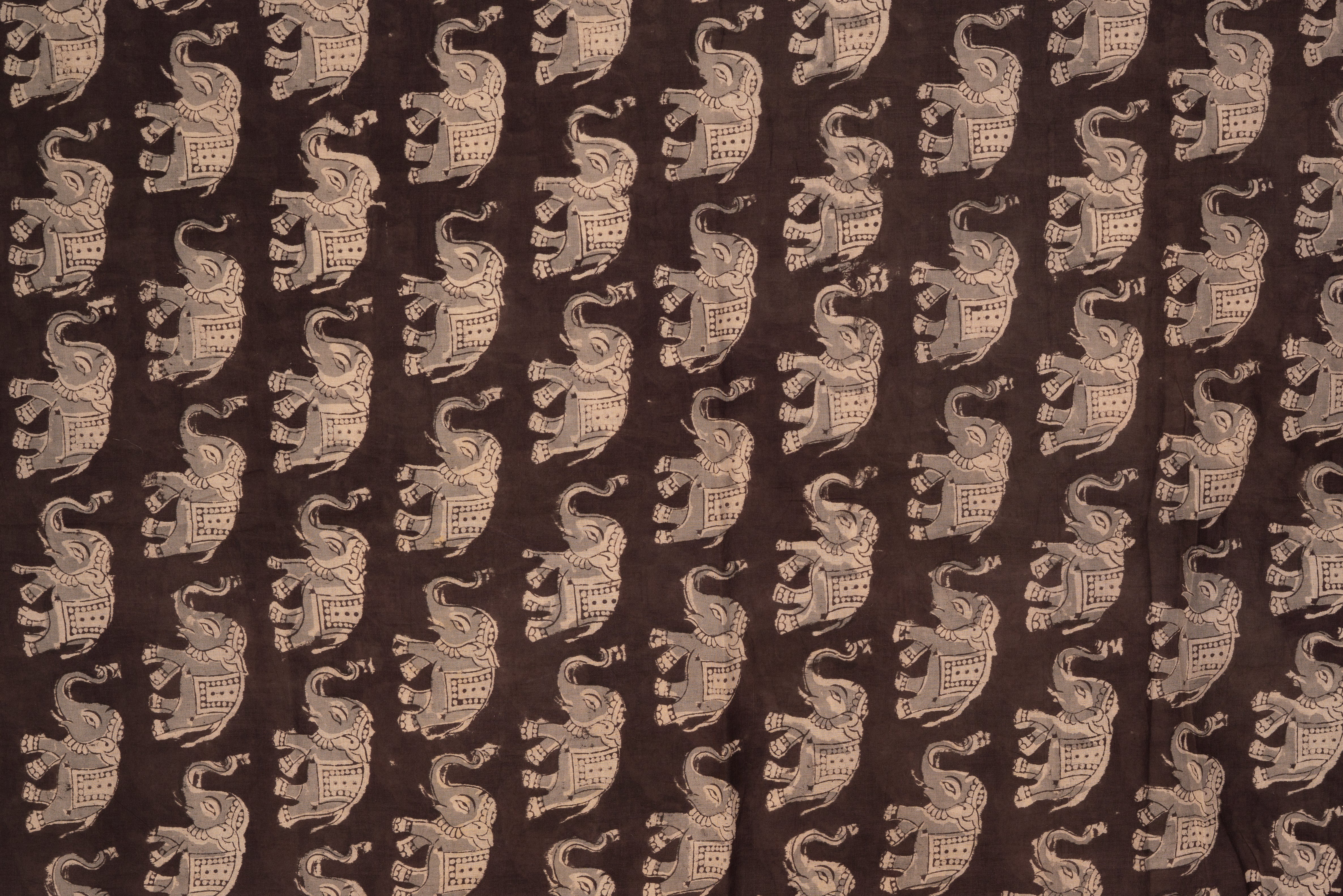 Gaja Stampede  - Hand Block Printed Scarf (600-026)
