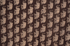 Gaja Stampede  - Hand Block Printed Scarf (600-026)