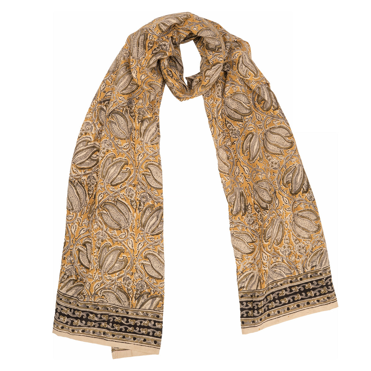 600-023 Women's Scarf - Hand Block Printed