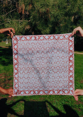 Sun-dried Scallops - Kalamkari Cotton Bandana