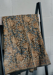 Sahara Rivers - Hand Block Printed Scarf (600-060)