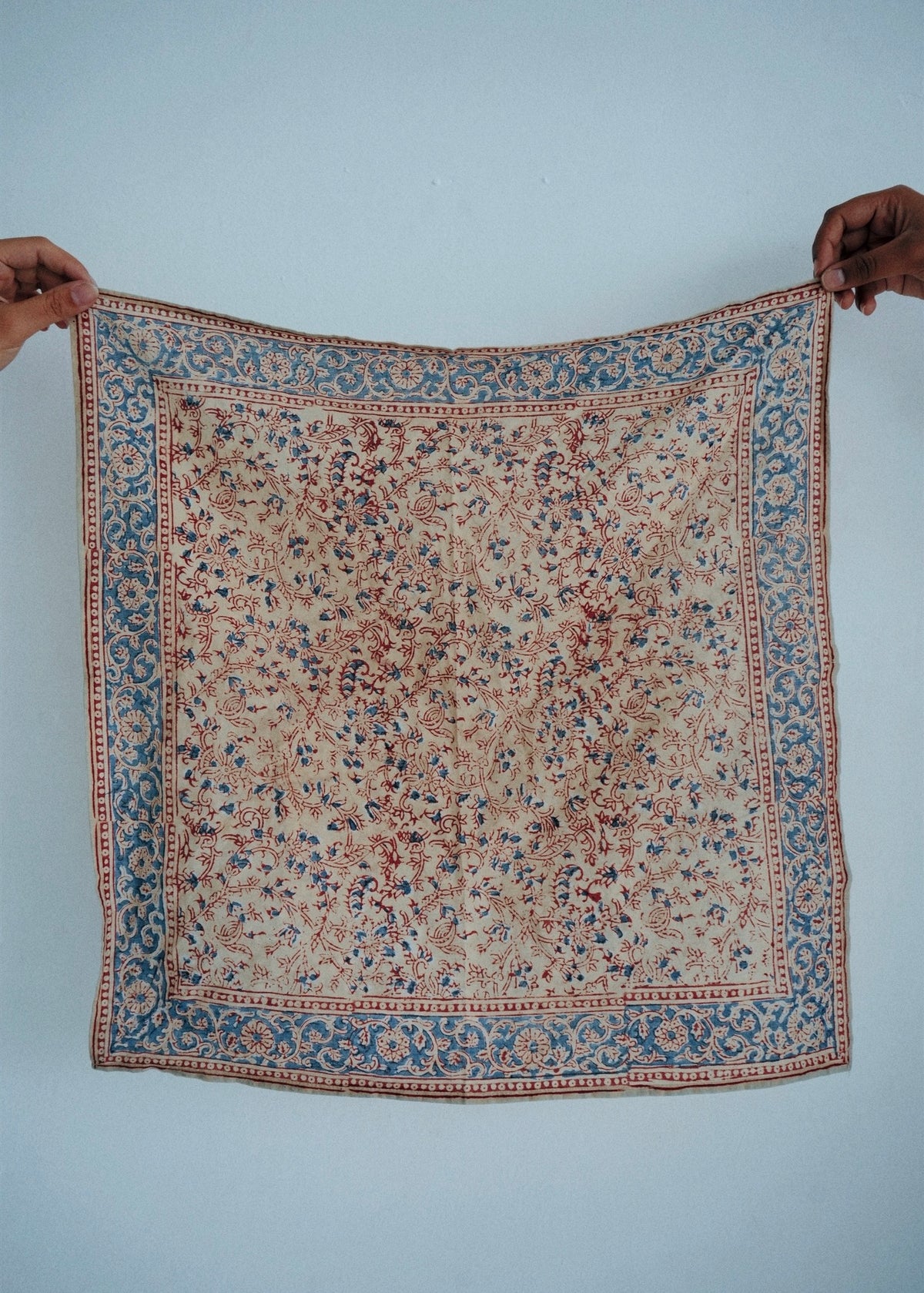Rosewood Blossom - Kalamkari Cotton Bandana