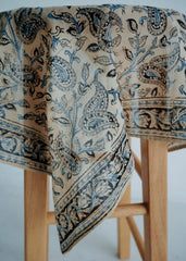 Saphire Mango Patch - Kalamkari Cotton Bandana