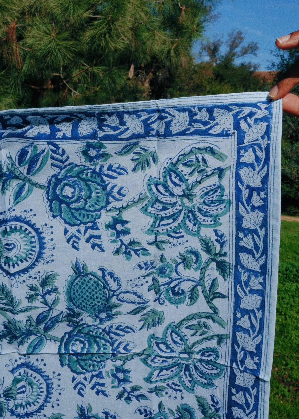 Mykonos - Block Printed Cotton Bandana