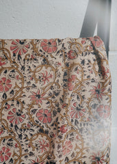 Blossom Breeze - Hand Block Printed Scarf (600-033)