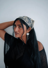 Cobra Lily - Kalamkari Cotton Bandana