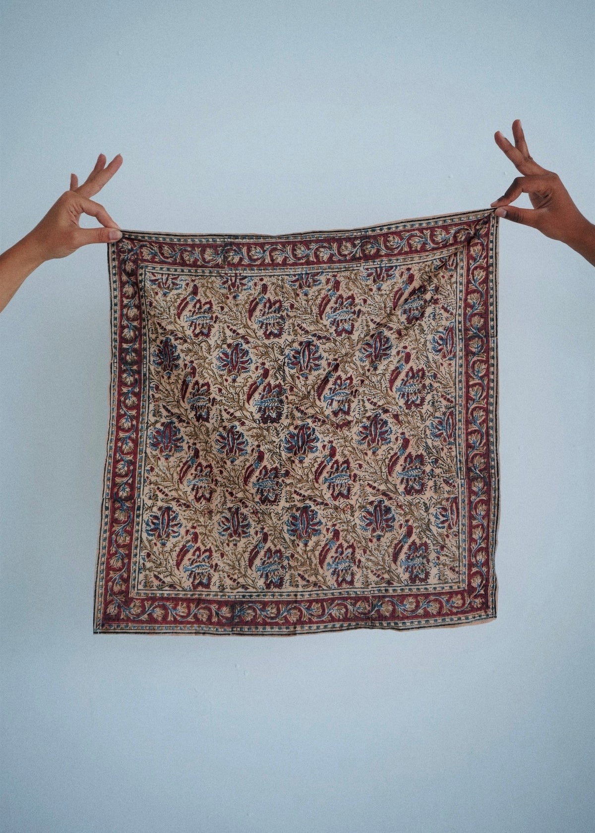 Painted Lady - Kalamkari Cotton Bandana