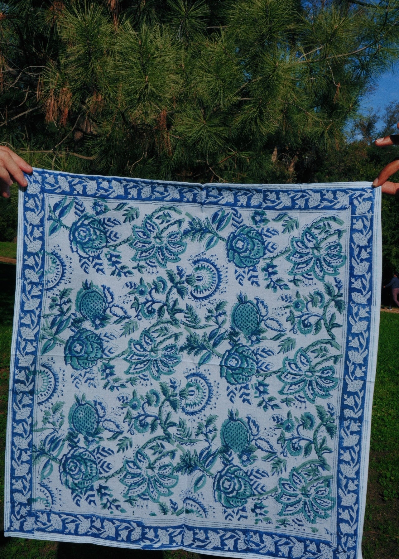 Mykonos - Block Printed Cotton Bandana