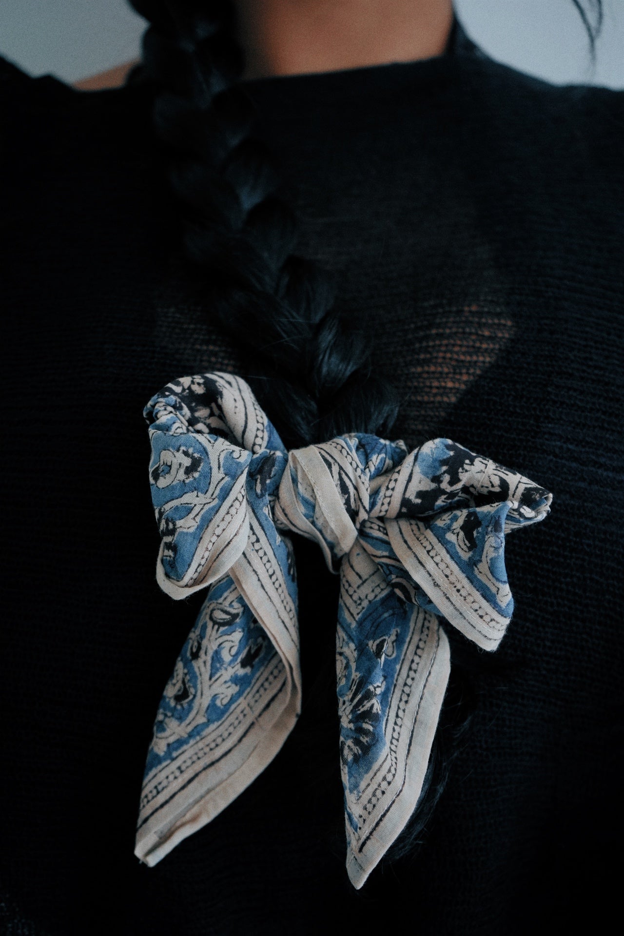 Persian Iris - Kalamkari Cotton Bandana