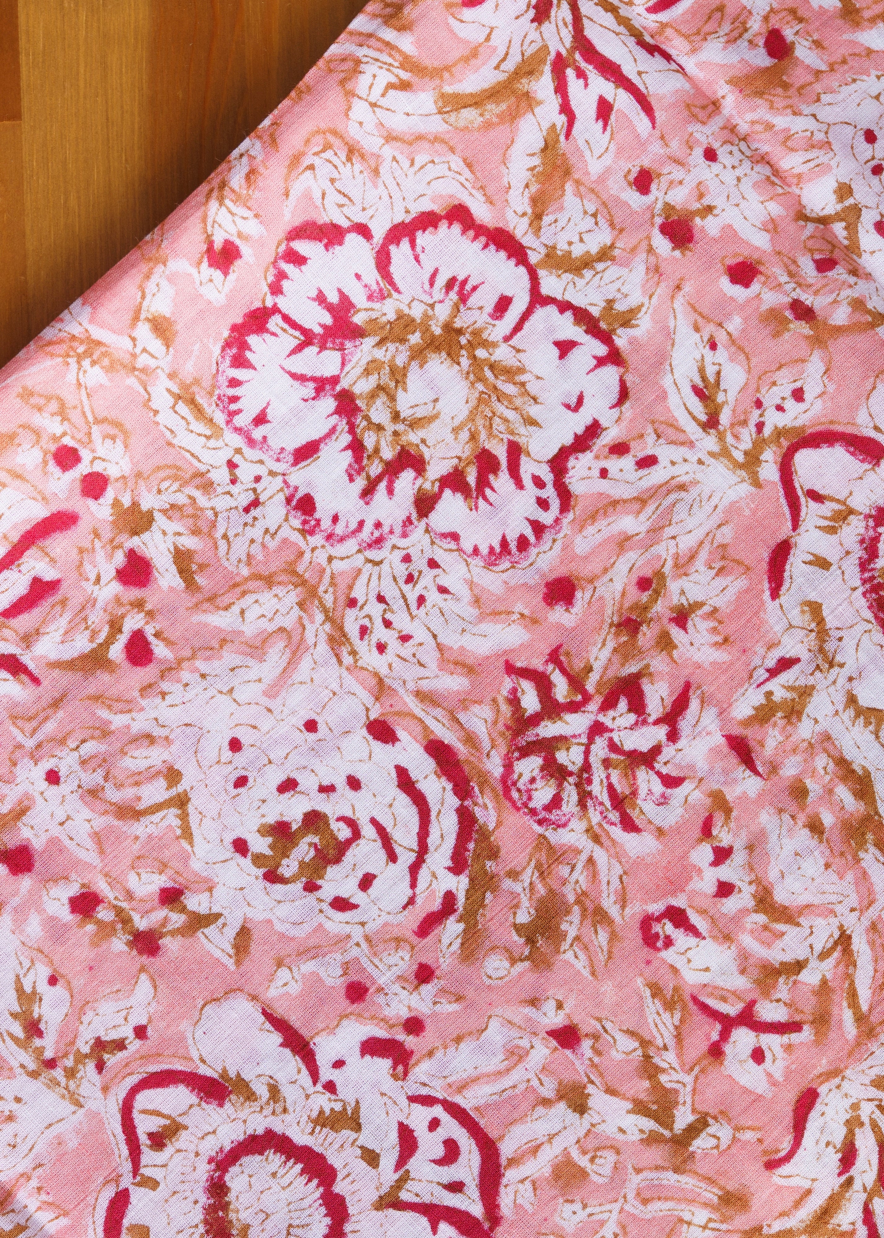 Fire Lilies - Kalamkari Cotton XL Wrap