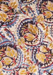 Golden Bloom -  Kalamkari Cotton XL Wrap