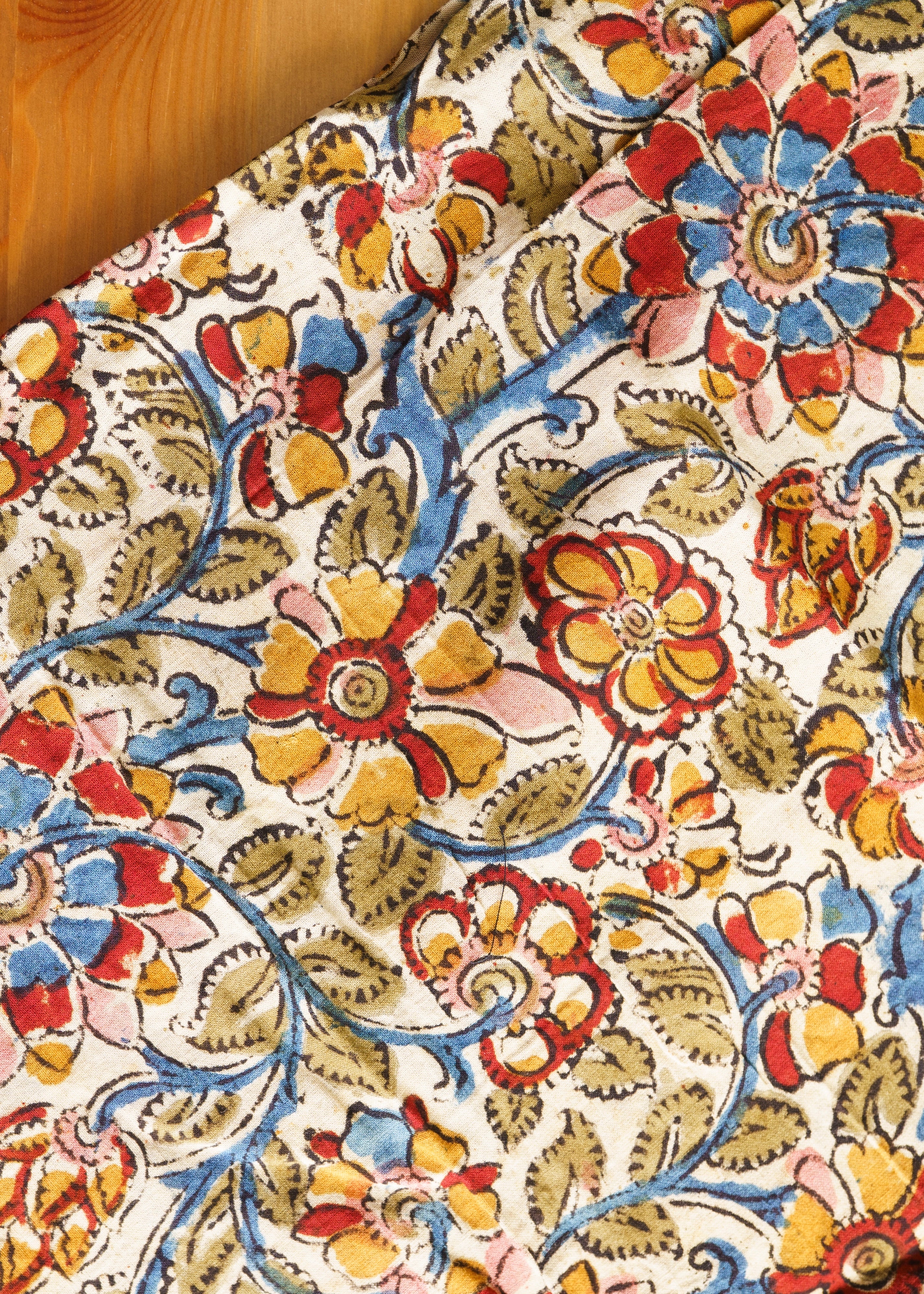 Royal Garden - Kalamkari Cotton XL Wrap