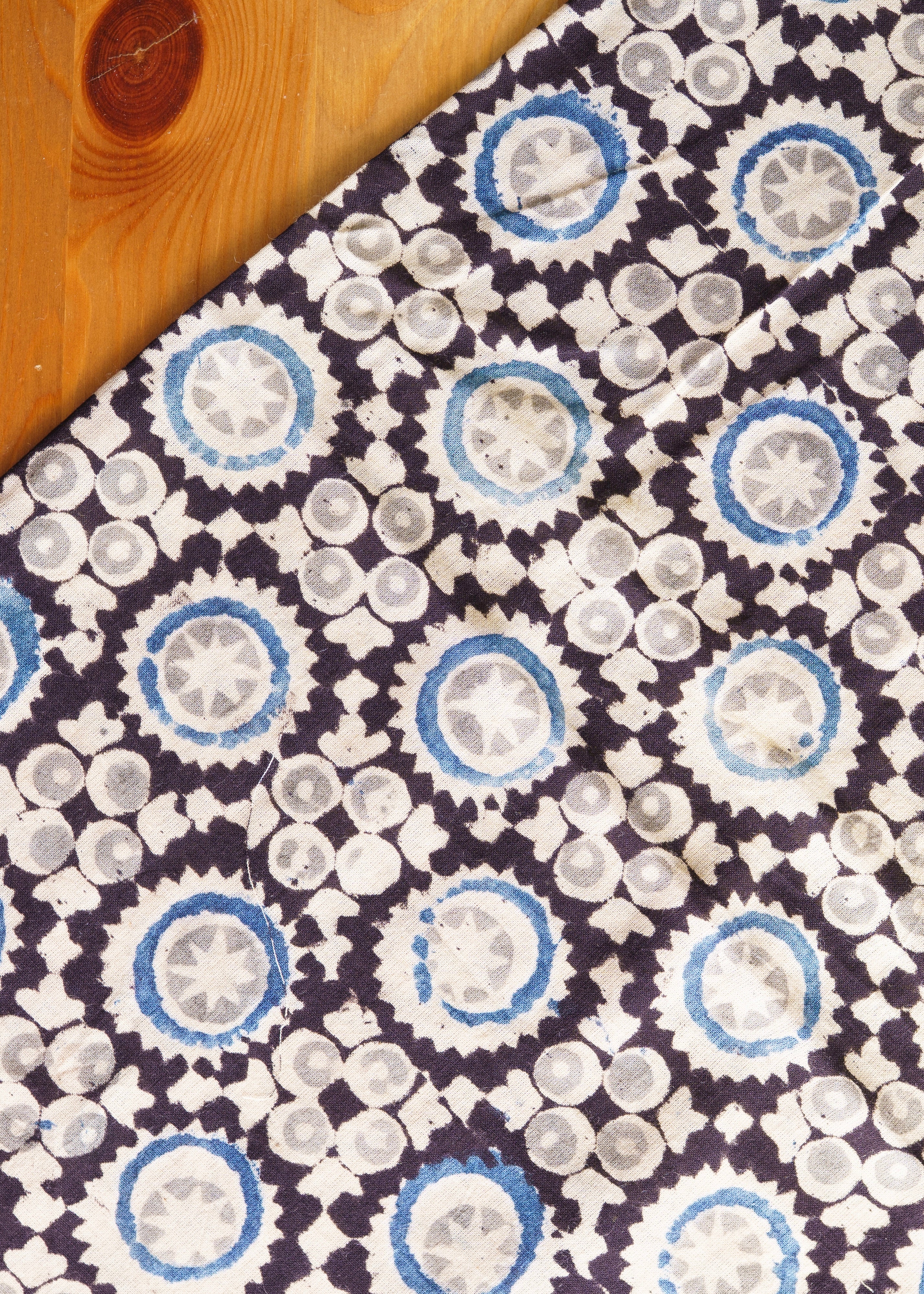 Blue Moon - Kalamkari Cotton XL Wrap