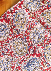 Chatusra Paisley - Kalamkari Cotton XL Wrap