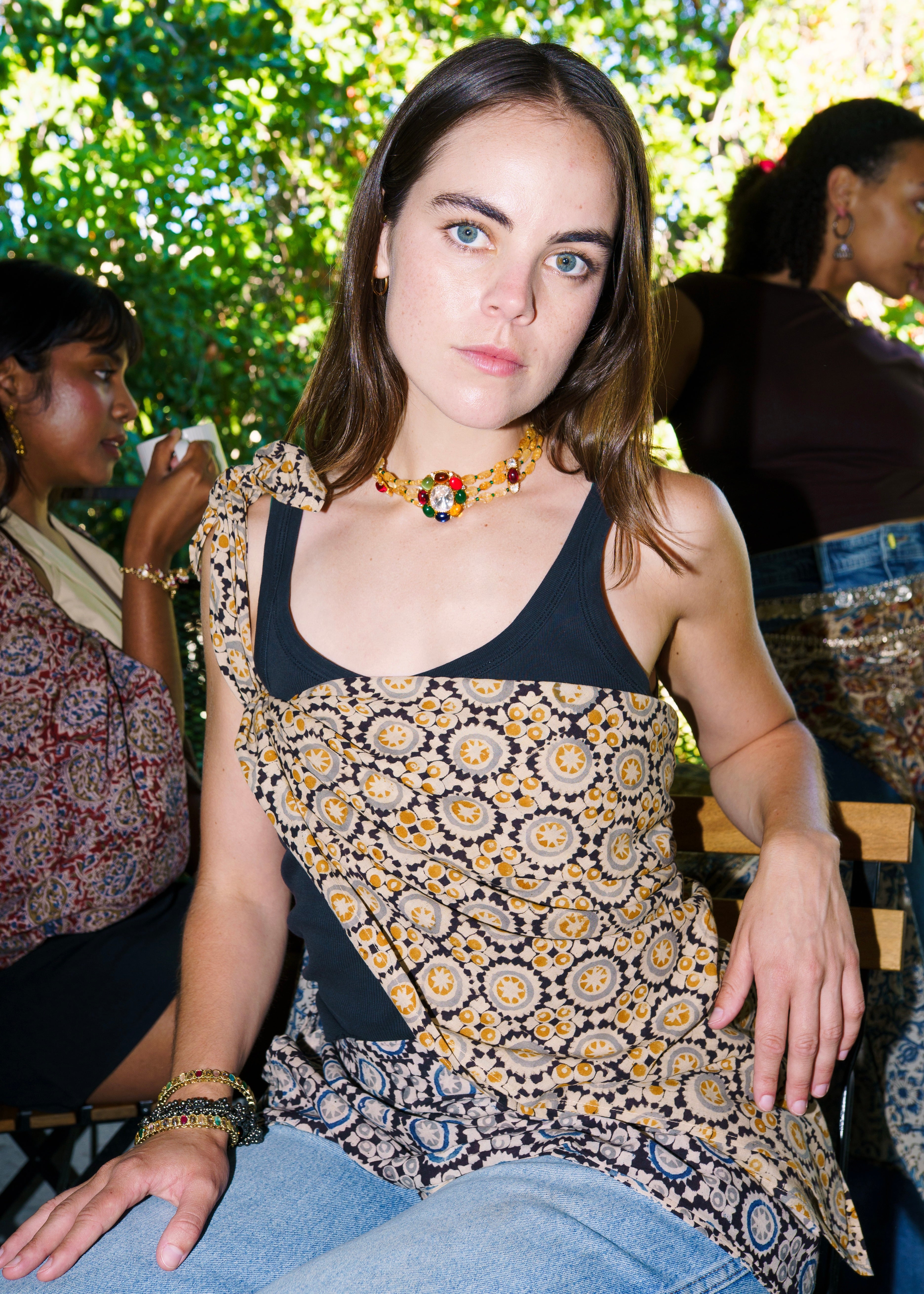 Crop Circle - Kalamkari Cotton XL Wrap