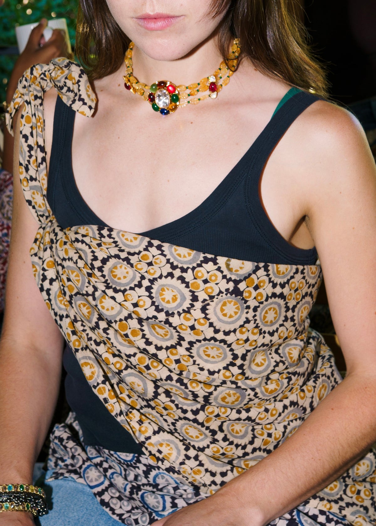 Crop Circle - Kalamkari Cotton XL Wrap