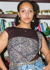 Indigo Mirage - Kalamkari Cotton XL Wrap