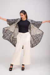 513-153 Whitelotus "Su" Women's coat Kimono