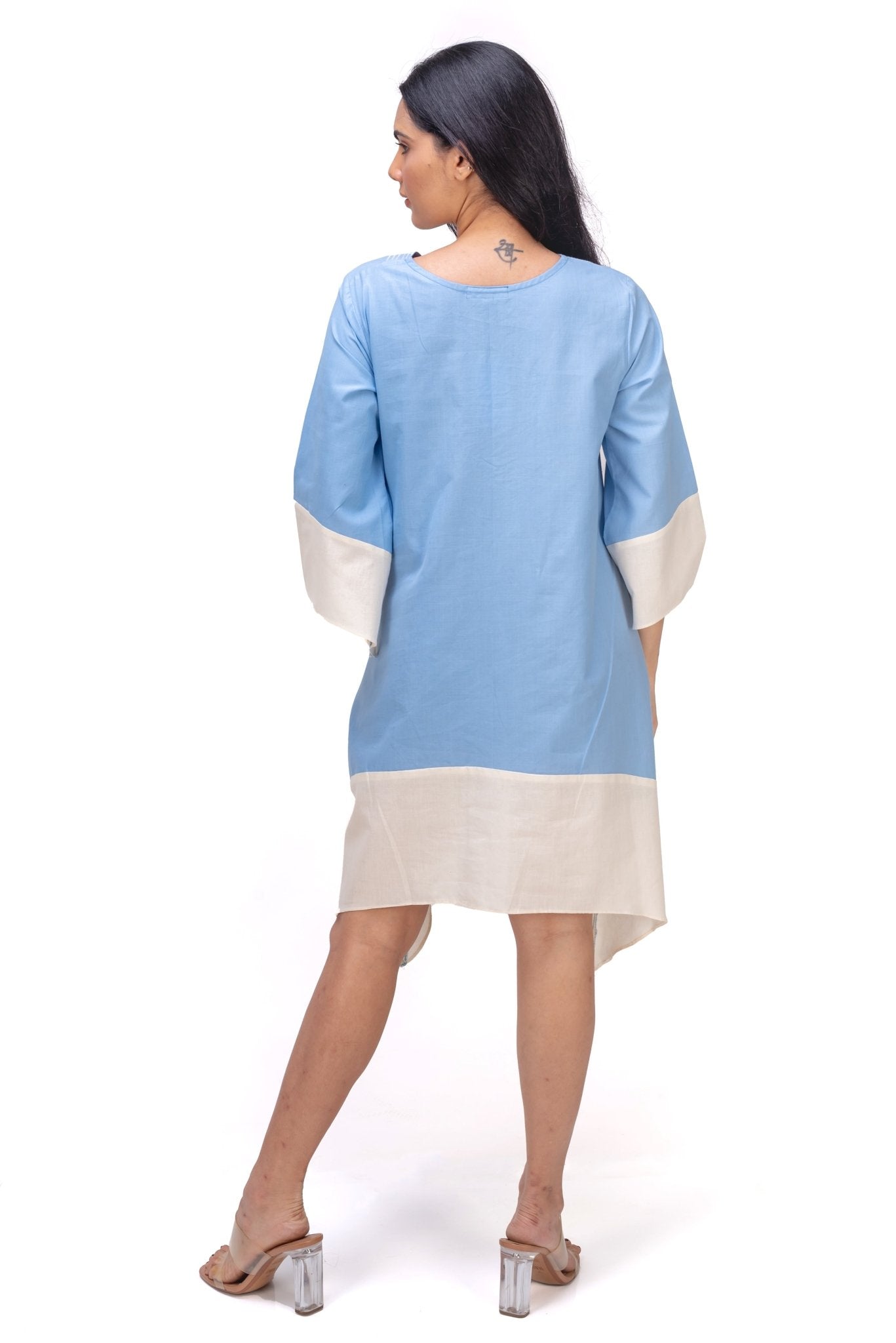 white lotus blue dress LOTUS BLUE DRESS