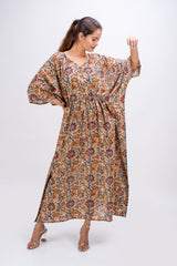 529-118  Whitelotus "Toni" kaftan maxi Women's Dress
