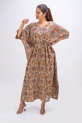 529-118  Whitelotus "Toni" kaftan maxi Women's Dress