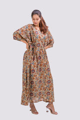 529-118  Whitelotus "Toni" kaftan maxi Women's Dress