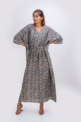 529-112  Whitelotus "Toni" kaftan maxi Women's Dress