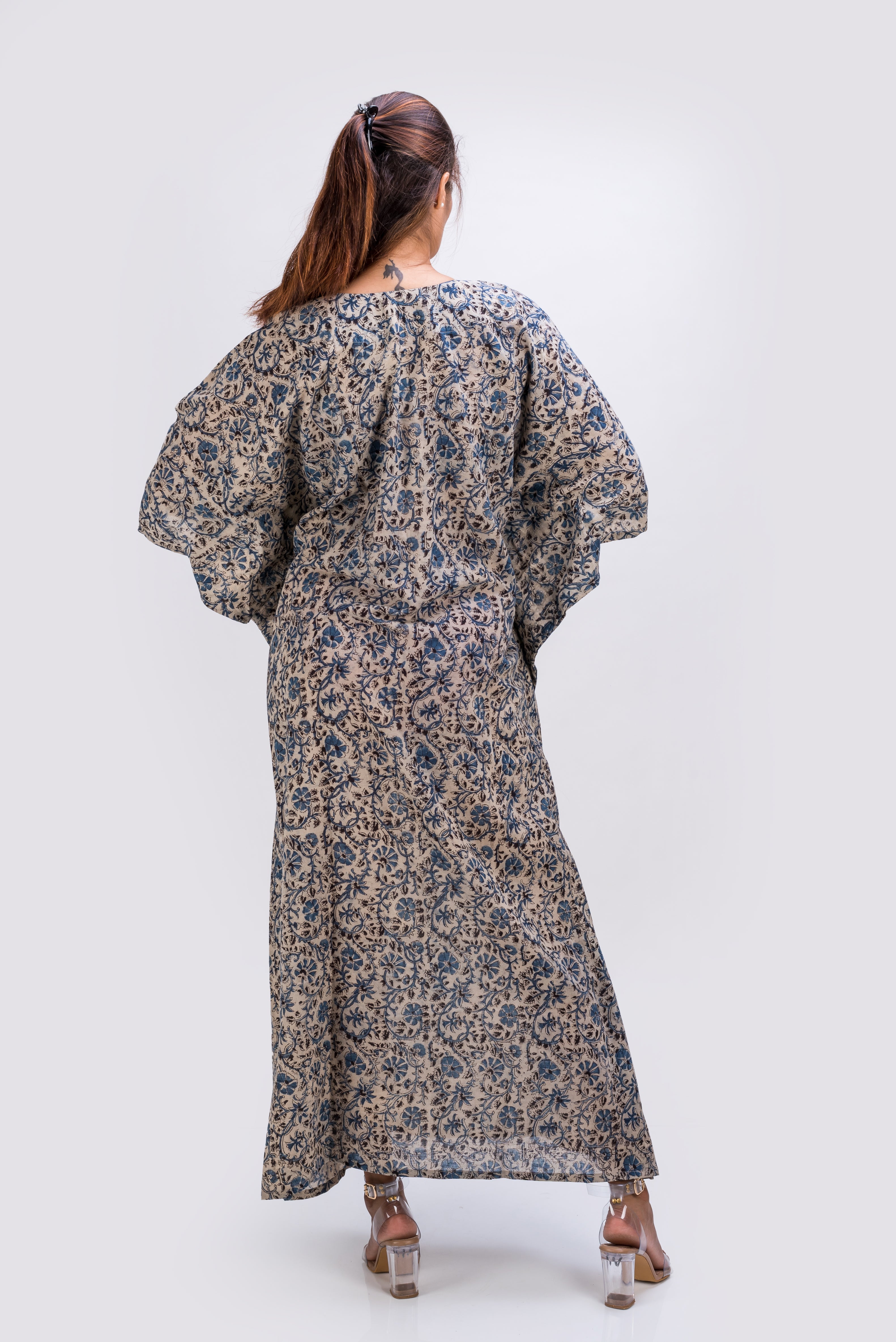 529-112  Whitelotus "Toni" kaftan maxi Women's Dress