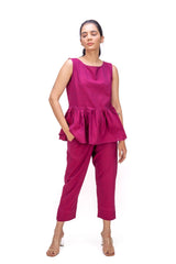 428 - 409 "Pink" Whitelotus Women's Pants "parrot co - ords set" - White Lotus Distributors LLC