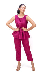 428 - 409 "Pink" Whitelotus Women's Pants "parrot co - ords set" - White Lotus Distributors LLC