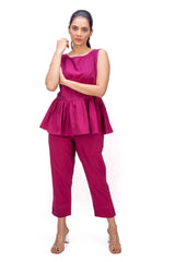 428 - 409 "Pink" Whitelotus Women's Pants "parrot co - ords set" - White Lotus Distributors LLC