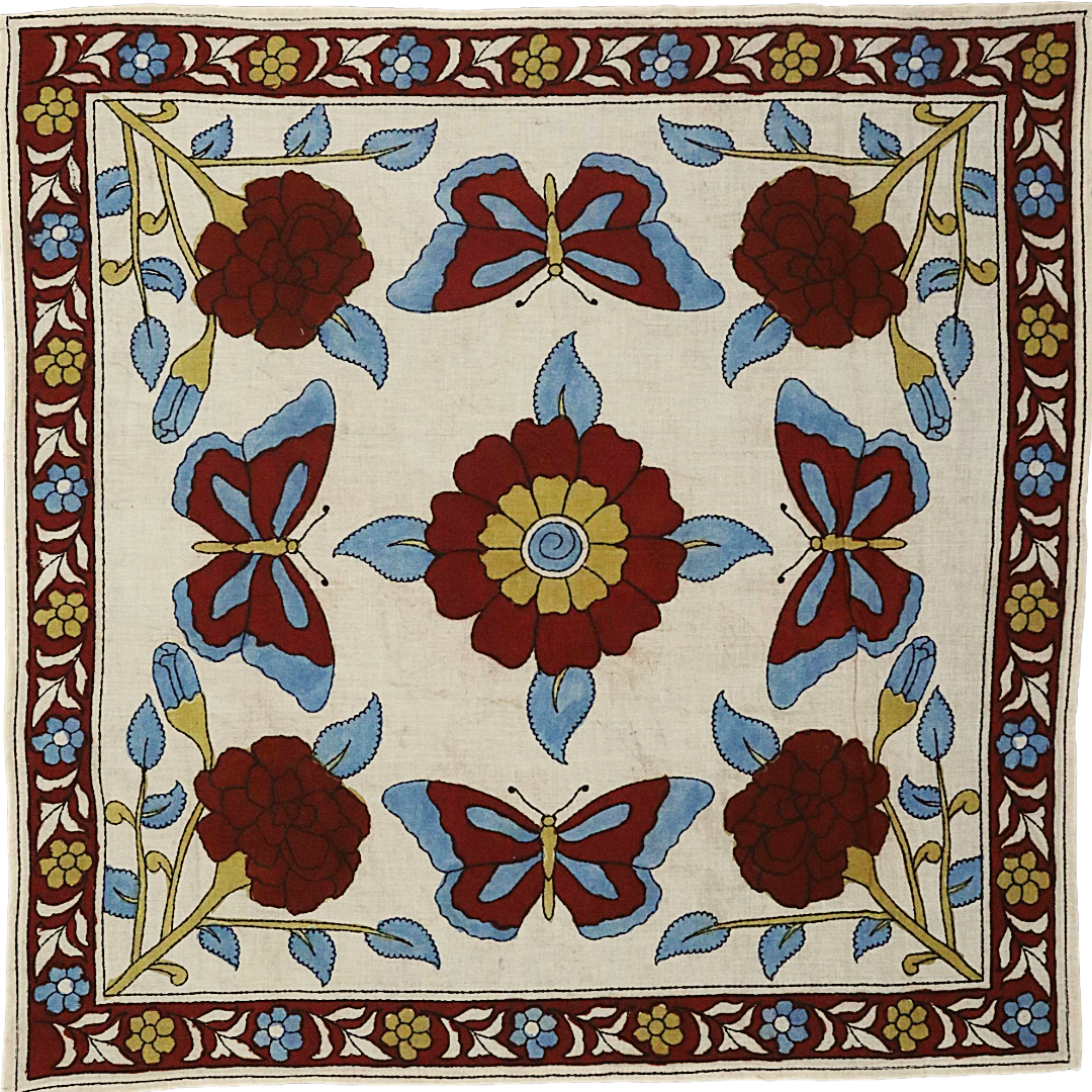 Crim. Butterfly Garden - Limited Hand Painted Cotton Bandana