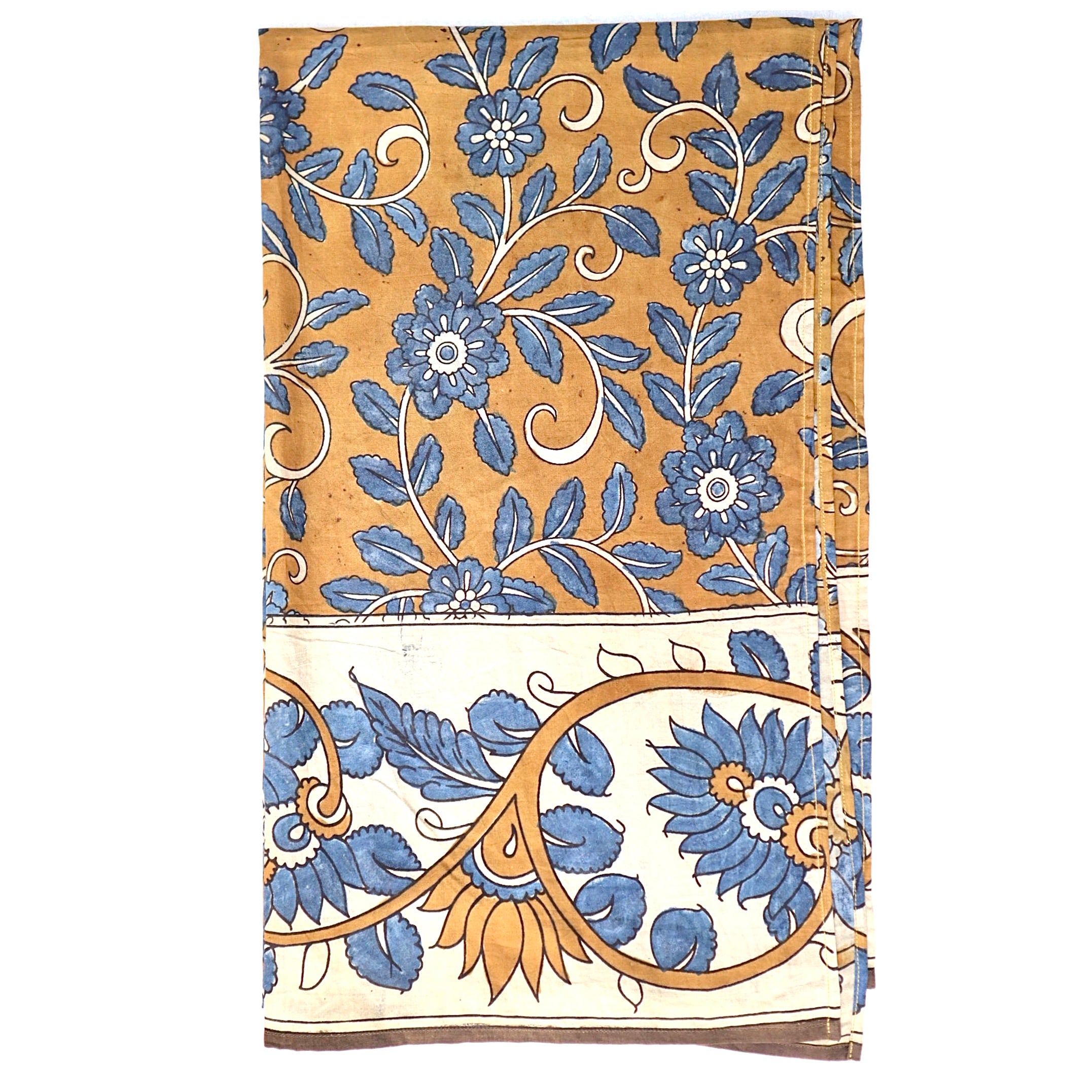 Autumn Sky Blooms – Limited Edition Hand Painted Cotton Scarf (HS0001)