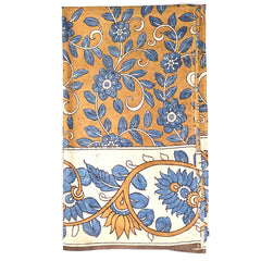 Autumn Sky Blooms – Limited Edition Hand Painted Cotton Scarf (HS0001)