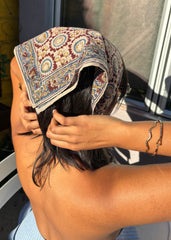 Bundled Moonlight - Kalamkari Cotton Bandana