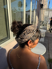 Indigo Mirage - Kalamkari Cotton Bandana