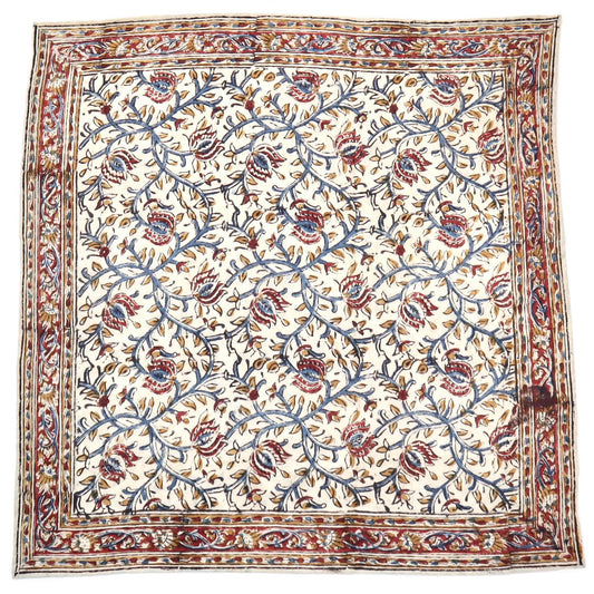 Twilight Petal - Kalamkari Cotton Bandana