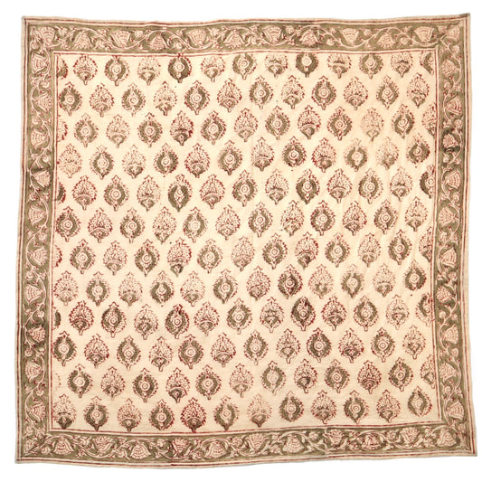 Terracotta Medallion - Kalamkari Cotton Bandana